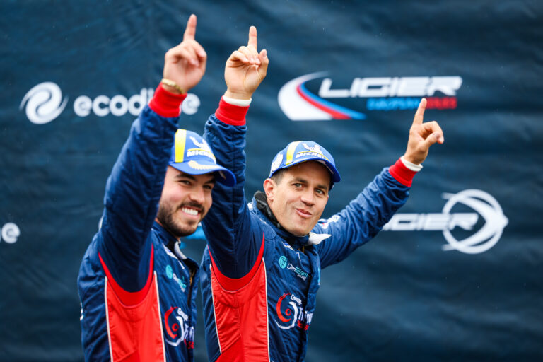 17 NAHRA Anthony (fra), ENJALBERT Dimitri (fra), Pegasus Racing, Ligier JS P4, podium during the Heat 5 of the 2022 Ligier European Series on the Circuit de Spa-Francorchamps from September 23 to 25, in Francorchamps, Belgium - Photo Florent Gooden / DPPI